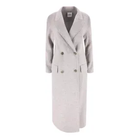 Sandro Double-Breasted Wool Coat. Size 38FR