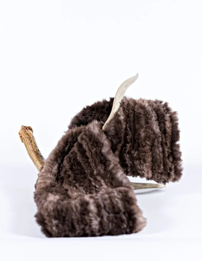 Sheared Beaver Infinity Scarf
