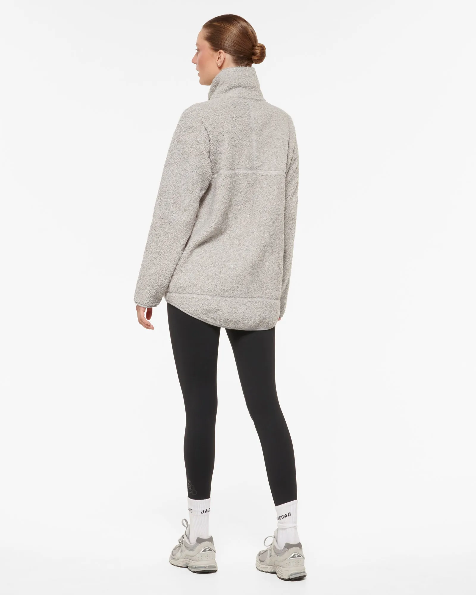 SILVERTON ZIP-THROUGH SHERPA JACKET GREY