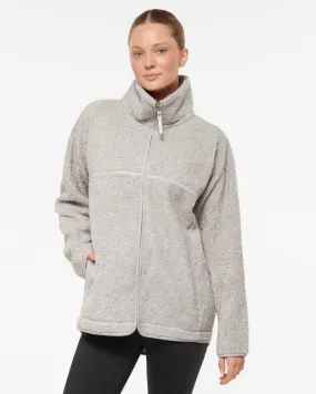 SILVERTON ZIP-THROUGH SHERPA JACKET GREY