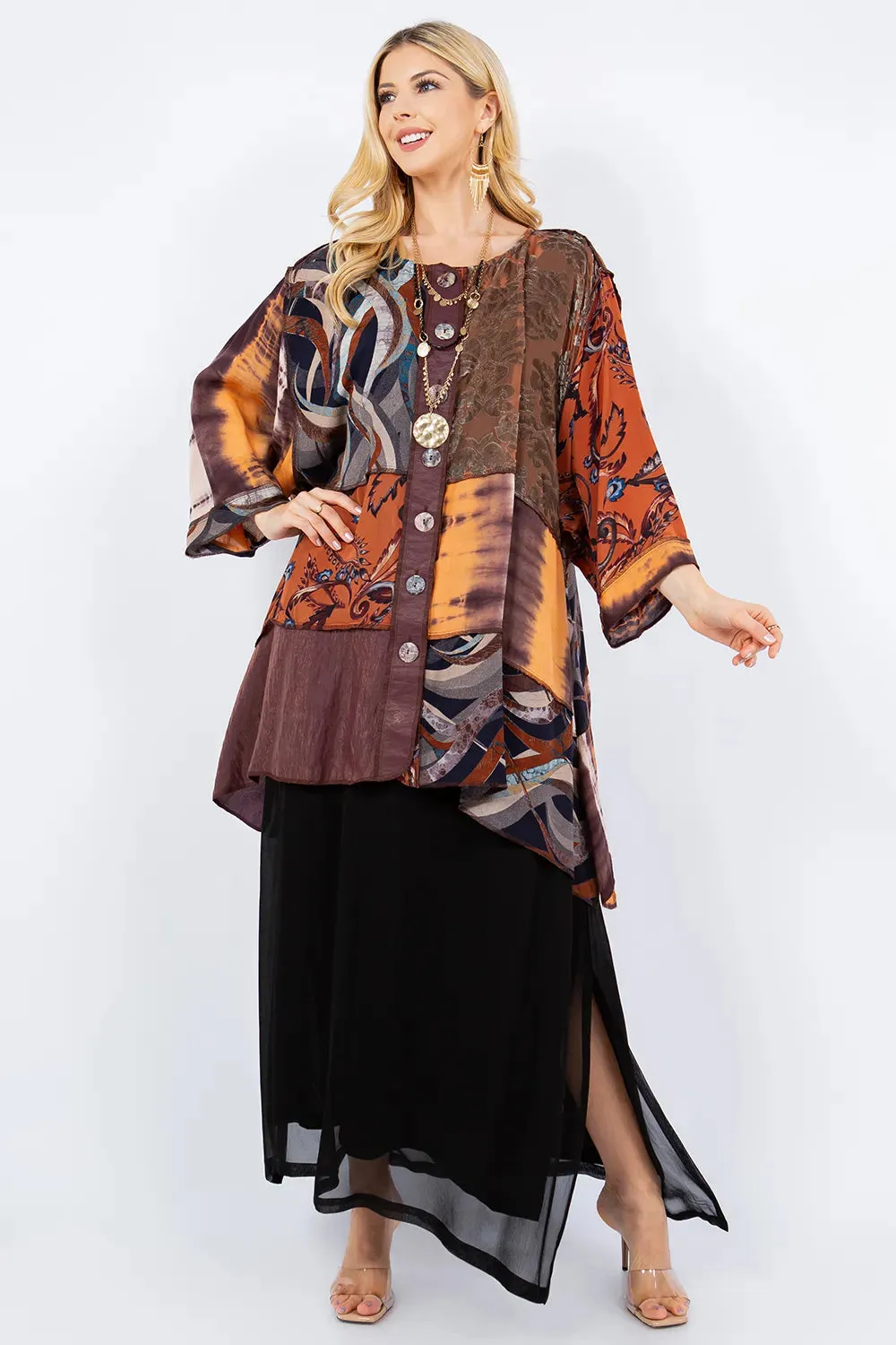 Sterling Style Short Happy Coat - 5846SHC COFFEE