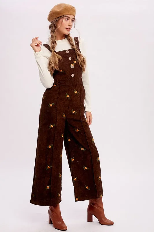 The Jameson Floral Corduroy Jumpsuit