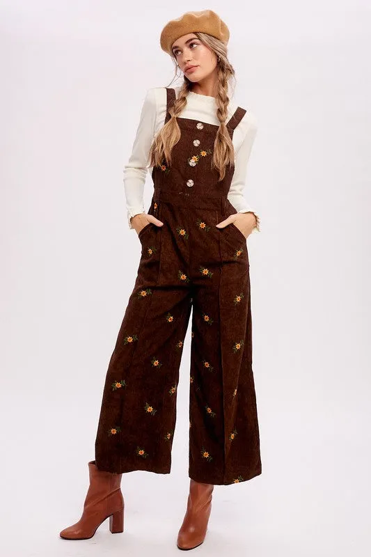 The Jameson Floral Corduroy Jumpsuit