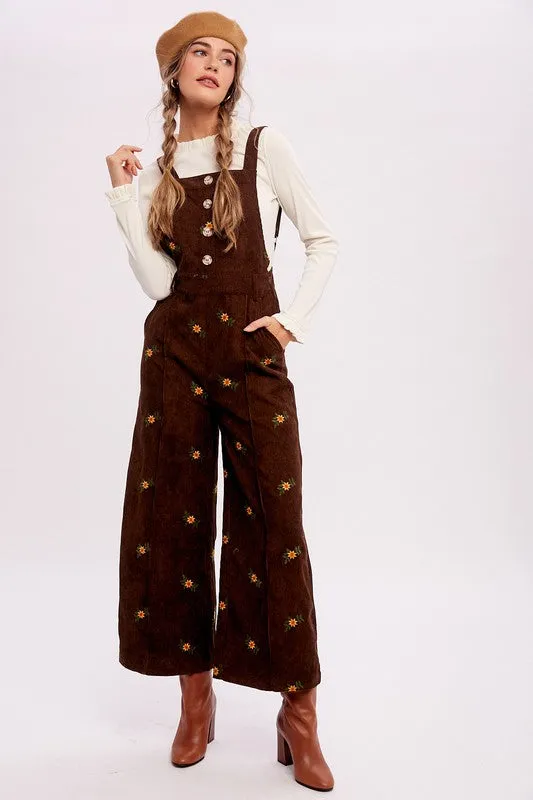 The Jameson Floral Corduroy Jumpsuit