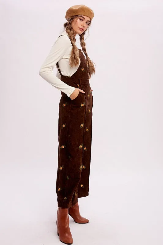 The Jameson Floral Corduroy Jumpsuit
