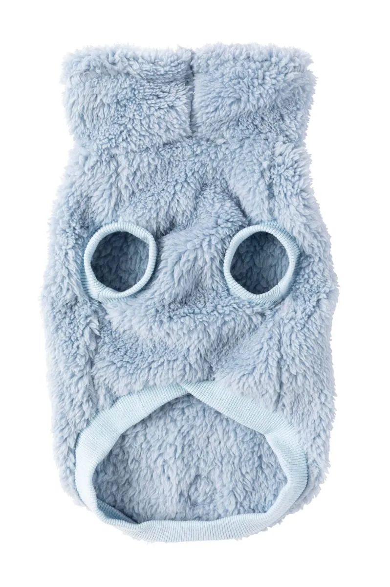 Turtle Teddy Dog Fleece in Washed Blue (FINAL SALE)