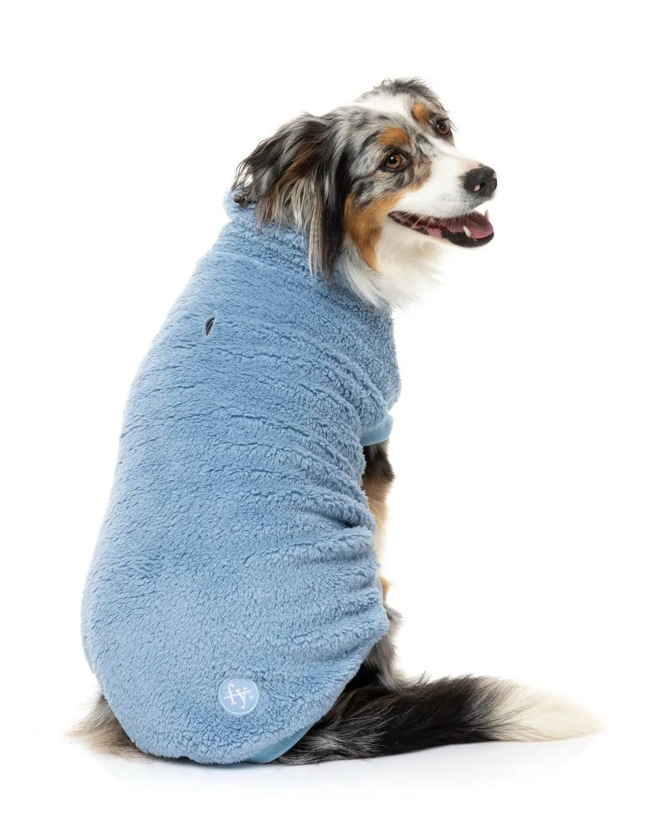 Turtle Teddy Dog Fleece in Washed Blue (FINAL SALE)