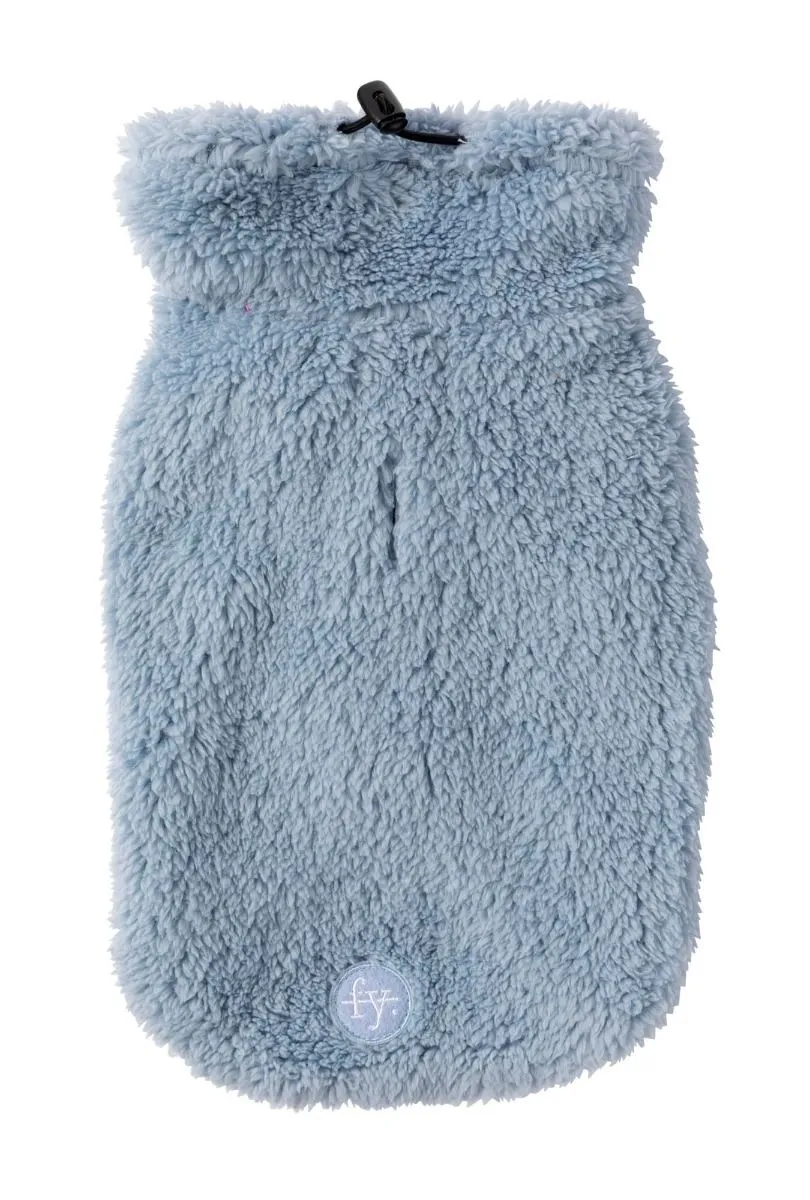 Turtle Teddy Dog Fleece in Washed Blue (FINAL SALE)