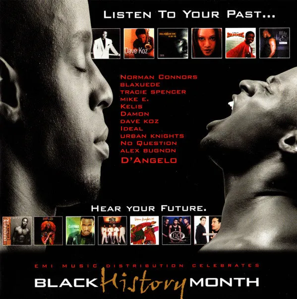 Various - Listen To Your Past…Hear Your Future. EMI Music Distribution Celebrates Black History Month (CD, Comp, Promo, Smplr) (M)