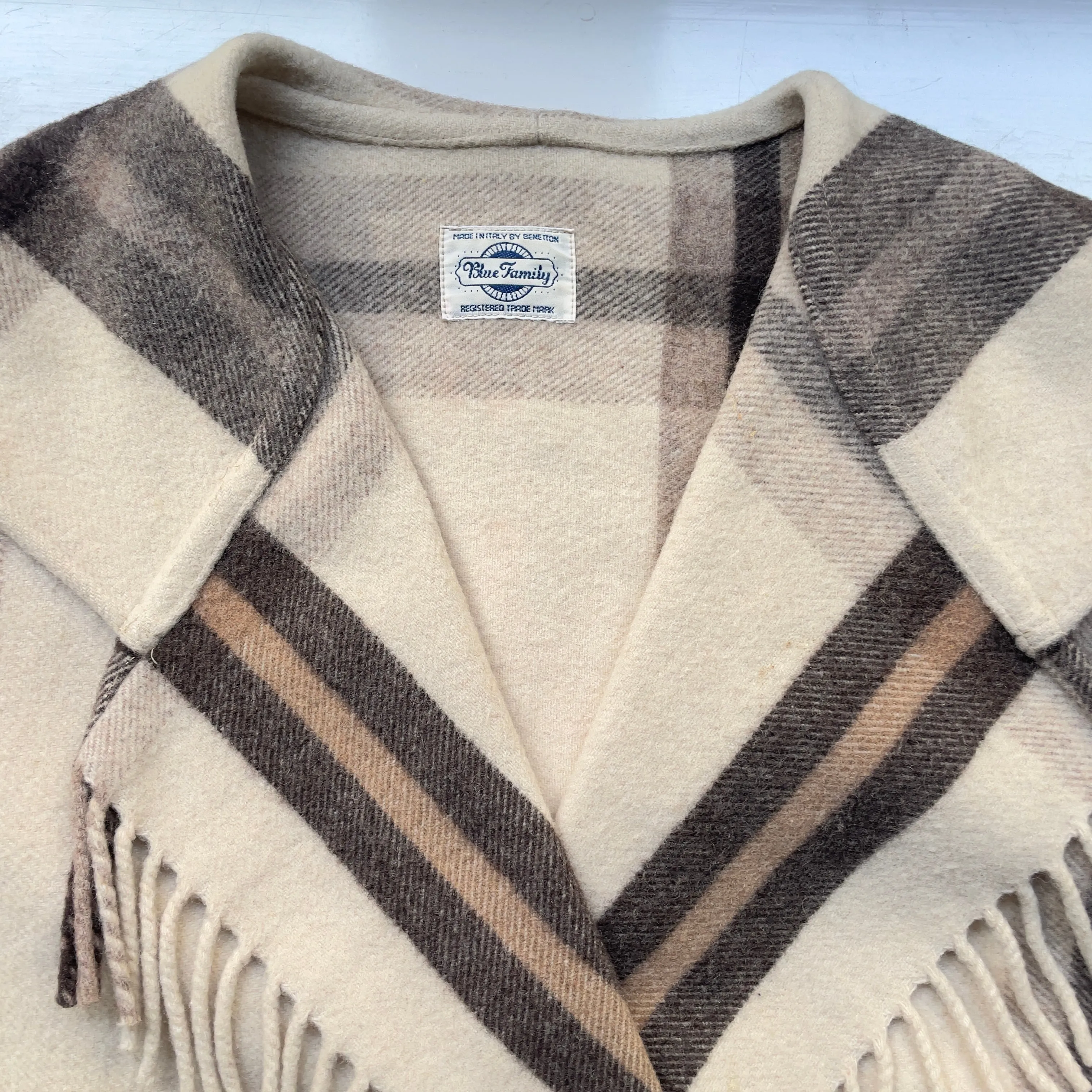 Vintage Fringe Wool-Blend Coat