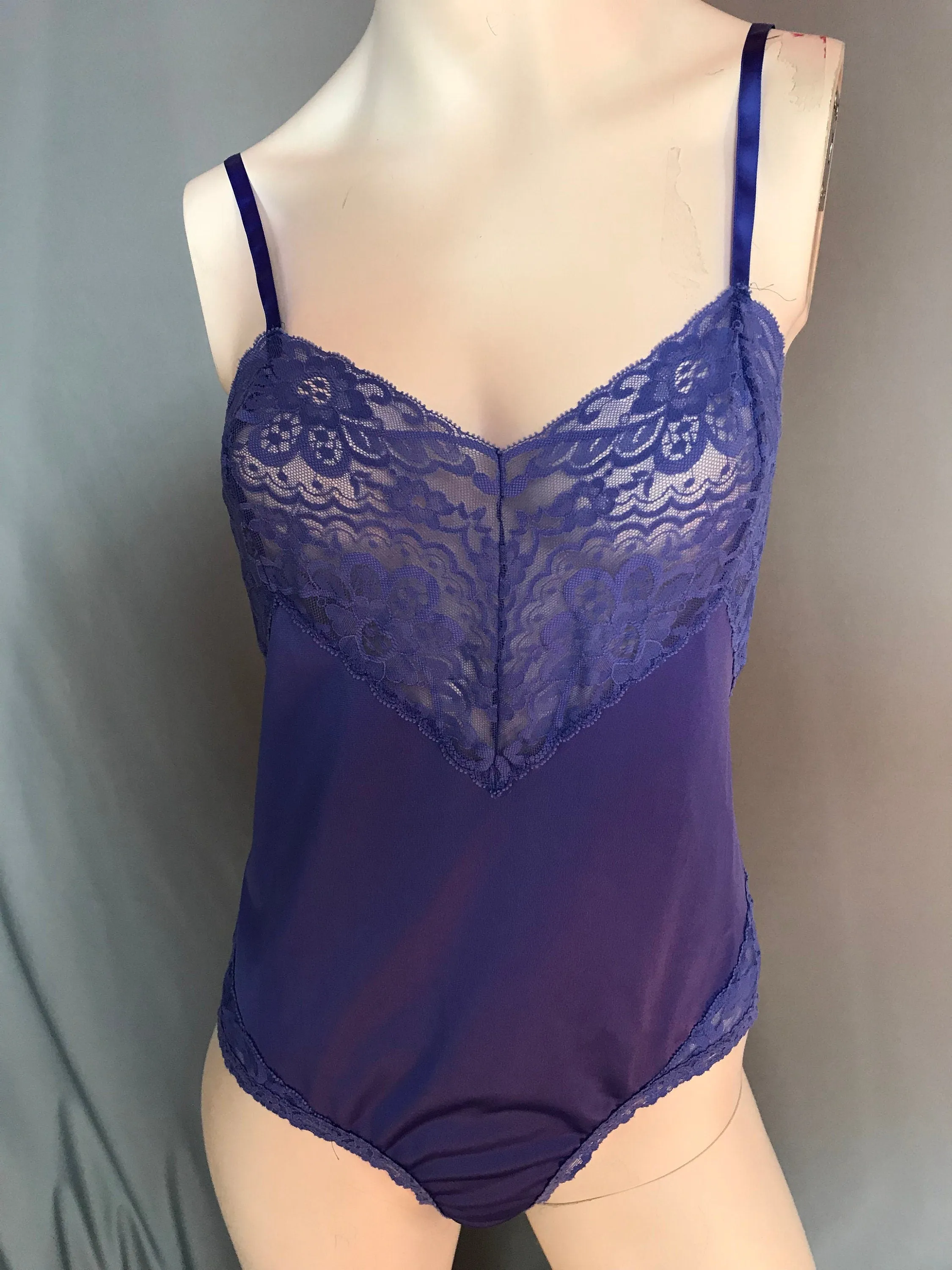Vintage Purple Teddy JC Penney 34 M
