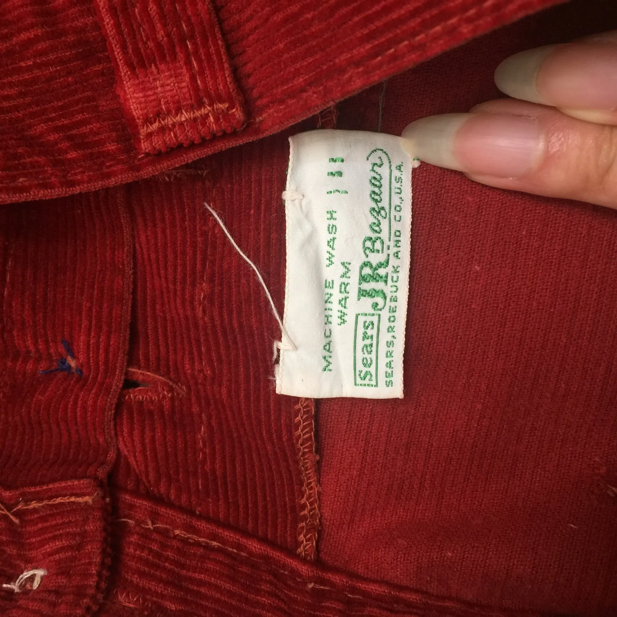 VTG 70s Bellbottom Corduroy Pants Mod High Waisted Boho Hippie Wide Leg 29 x 29