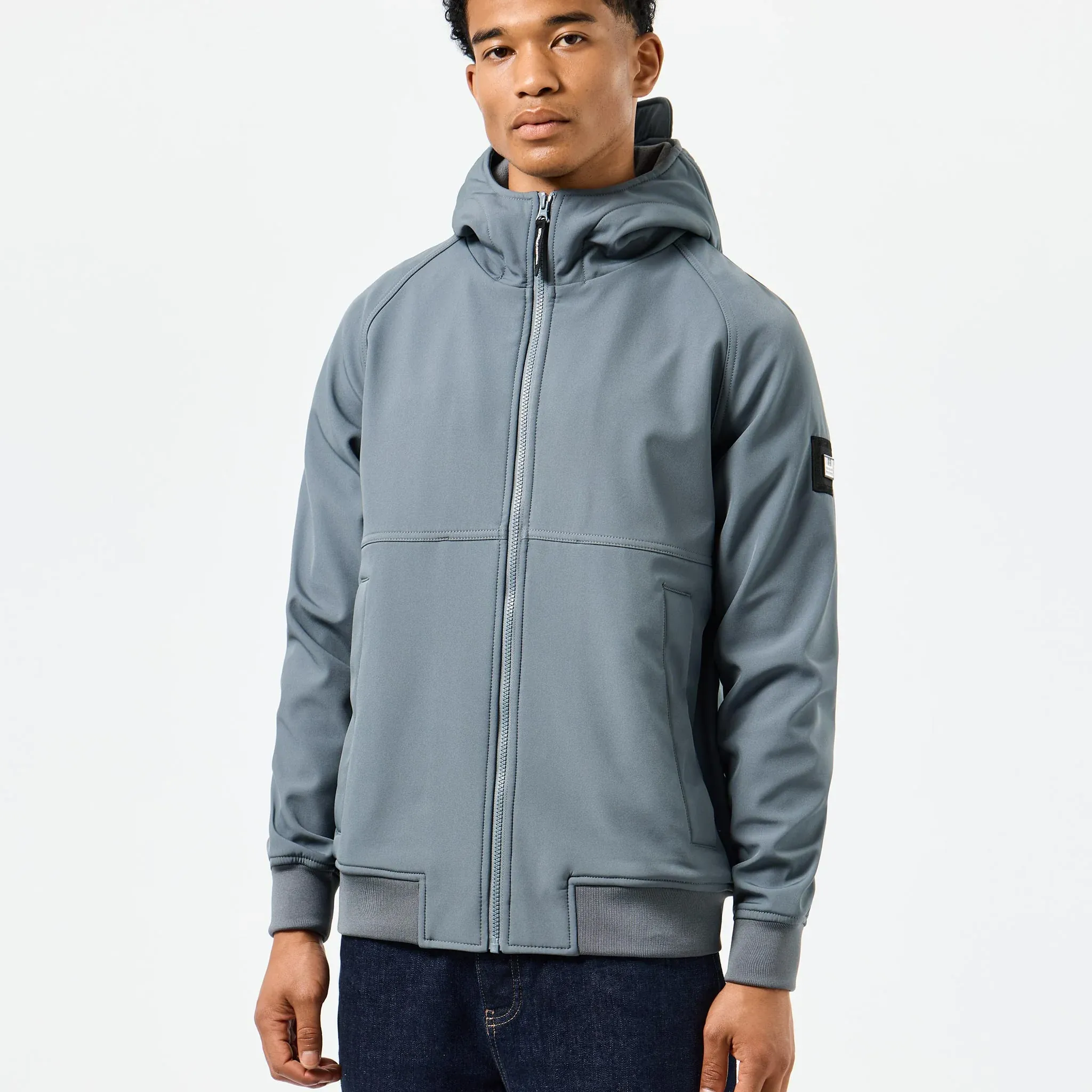 Weekend Offender Sulta Soft Shell Jacket Grey