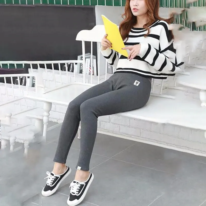 Women's Autumn/Winter Casual Elastic Velvet Warm Leggings