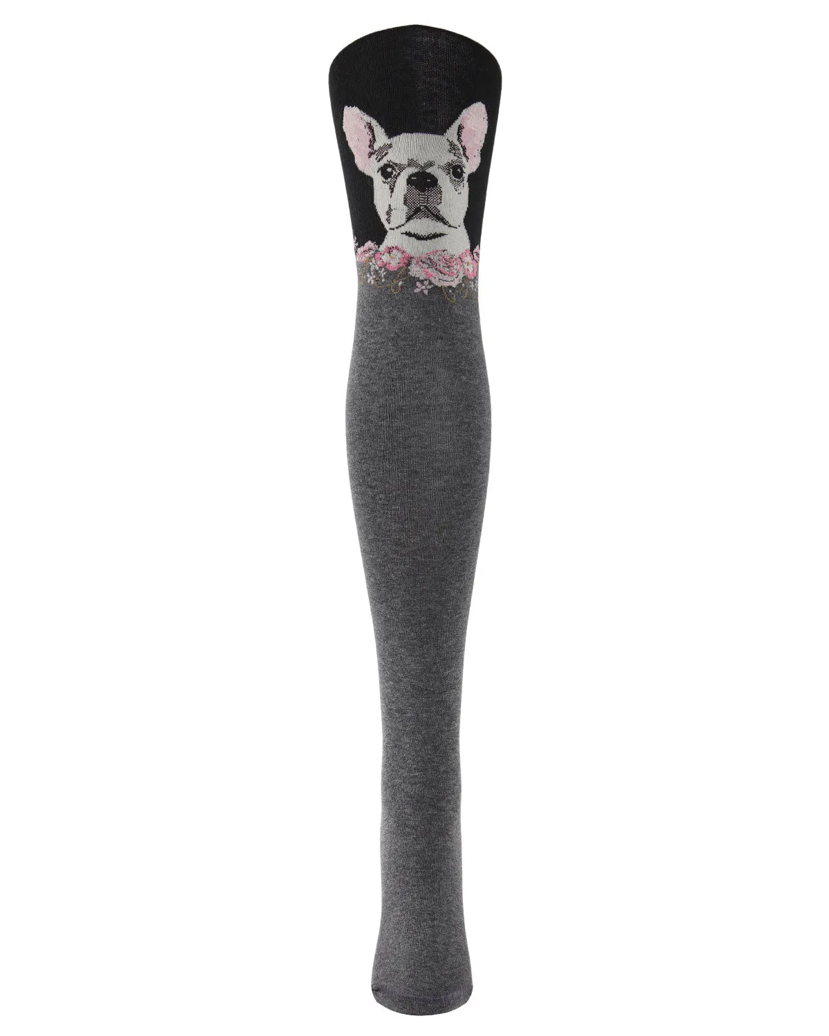 Women's Frenchie Face Sweater Tights