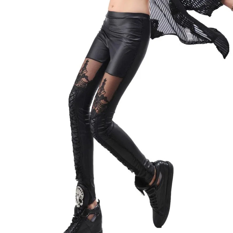 Women's Skinny Faux Leather Leggings