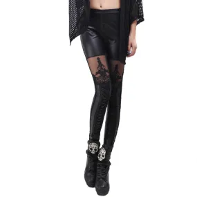 Women's Skinny Faux Leather Leggings