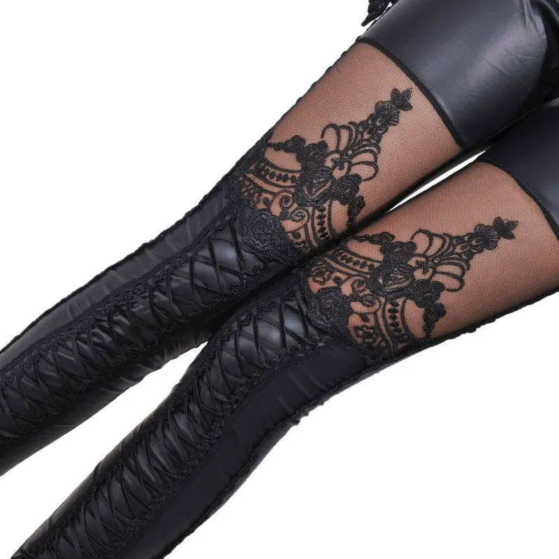 Women's Skinny Faux Leather Leggings