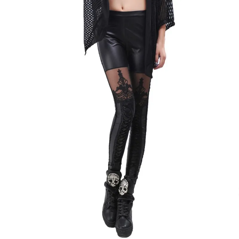 Women's Skinny Faux Leather Leggings