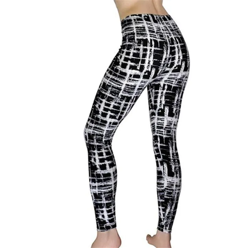 Women's Summer Casual Elastic Leggings With Geometric Print