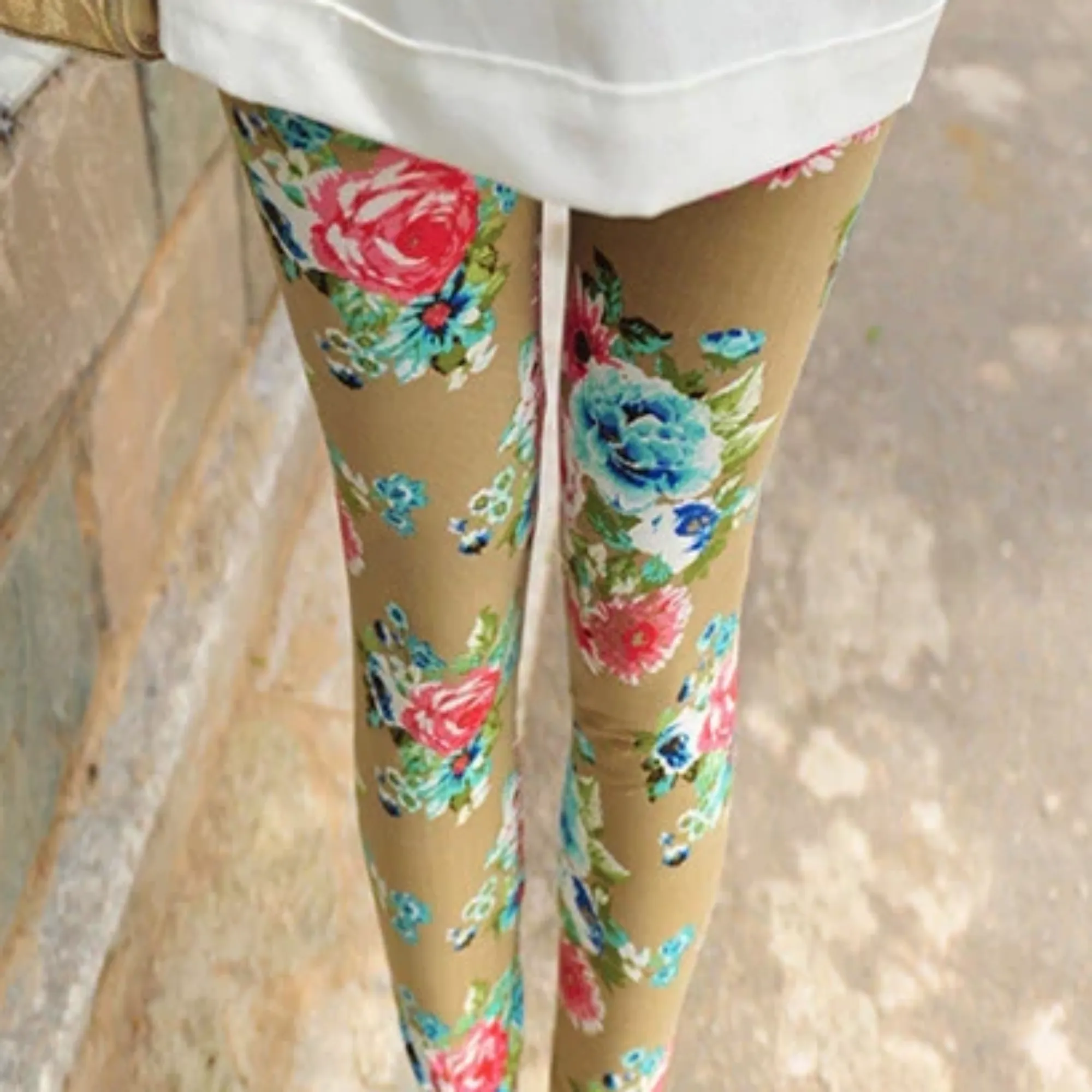 Women's Summer Casual Elastic Leggings With Geometric Print