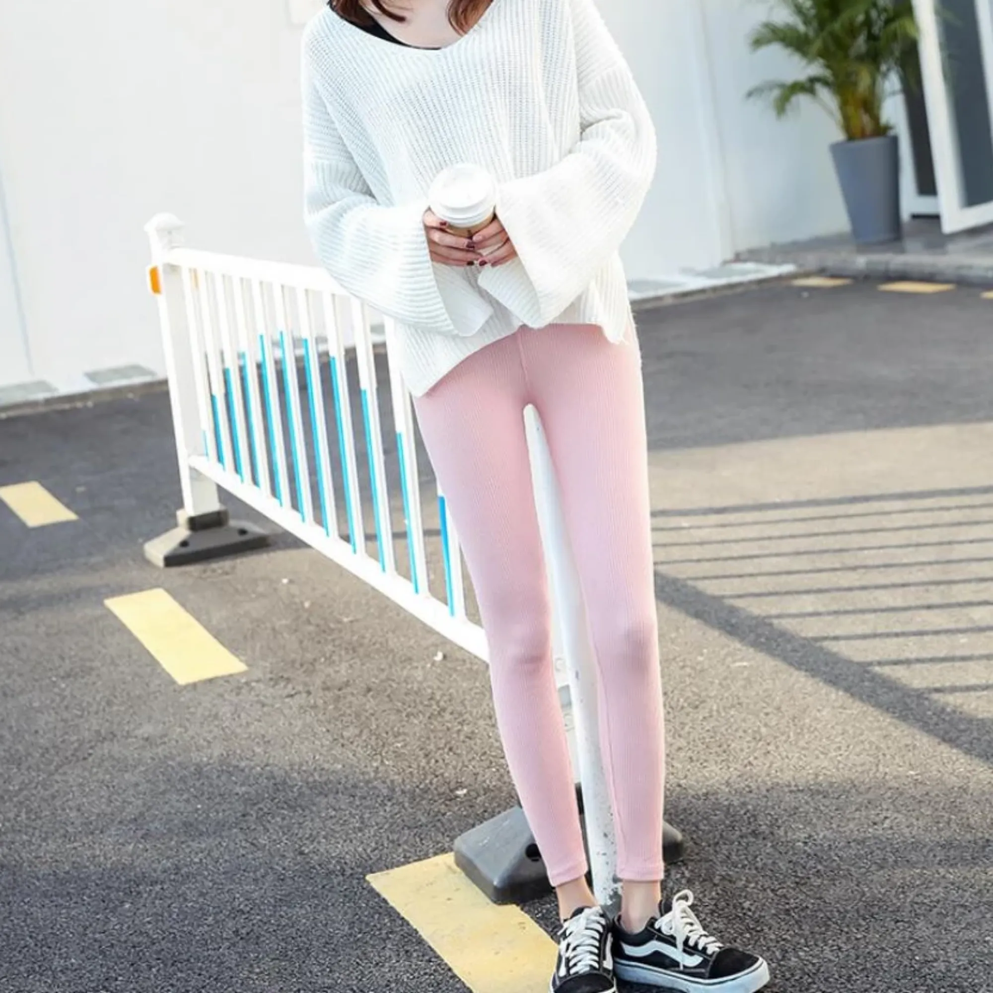 Women's Winter Casual Knitted Elastic Warm Leggings