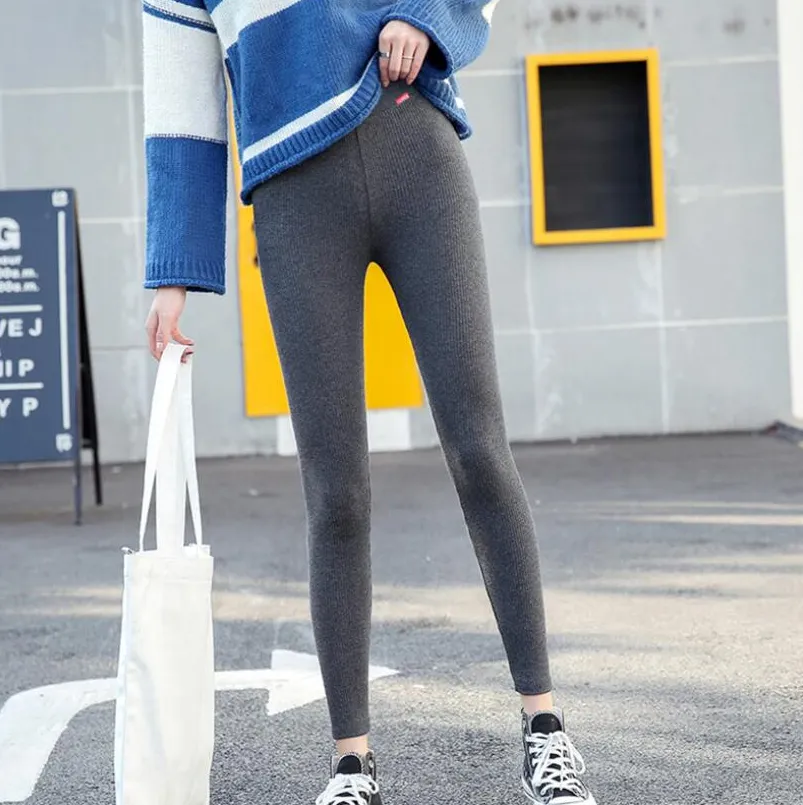 Women's Winter Casual Knitted Elastic Warm Leggings