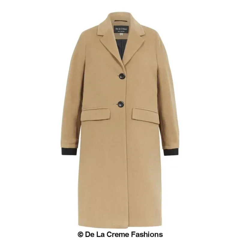 Women’s Wool Blend Winter Warm Knee Length Coat