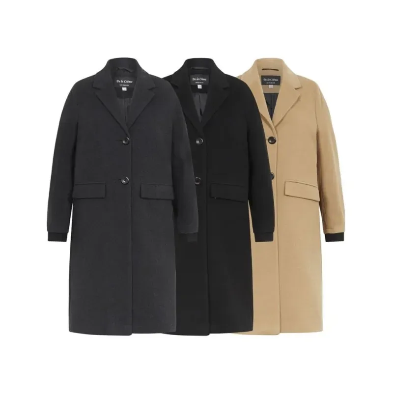 Women’s Wool Blend Winter Warm Knee Length Coat