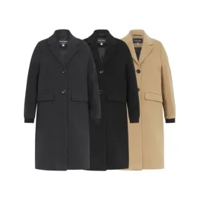 Women’s Wool Blend Winter Warm Knee Length Coat