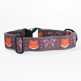 Woodland Fox Dog Collar