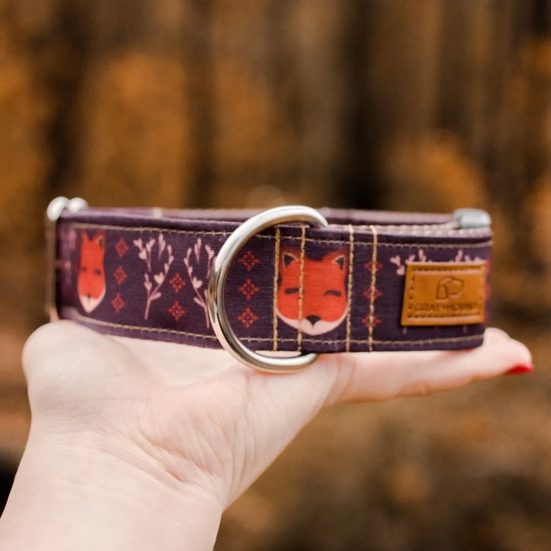 Woodland Fox Dog Collar