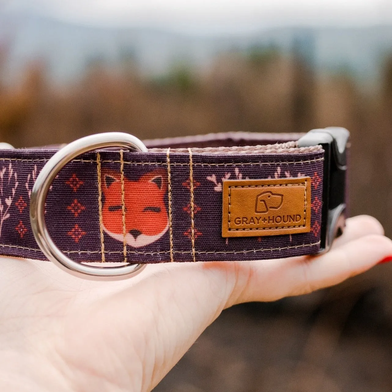 Woodland Fox Dog Collar