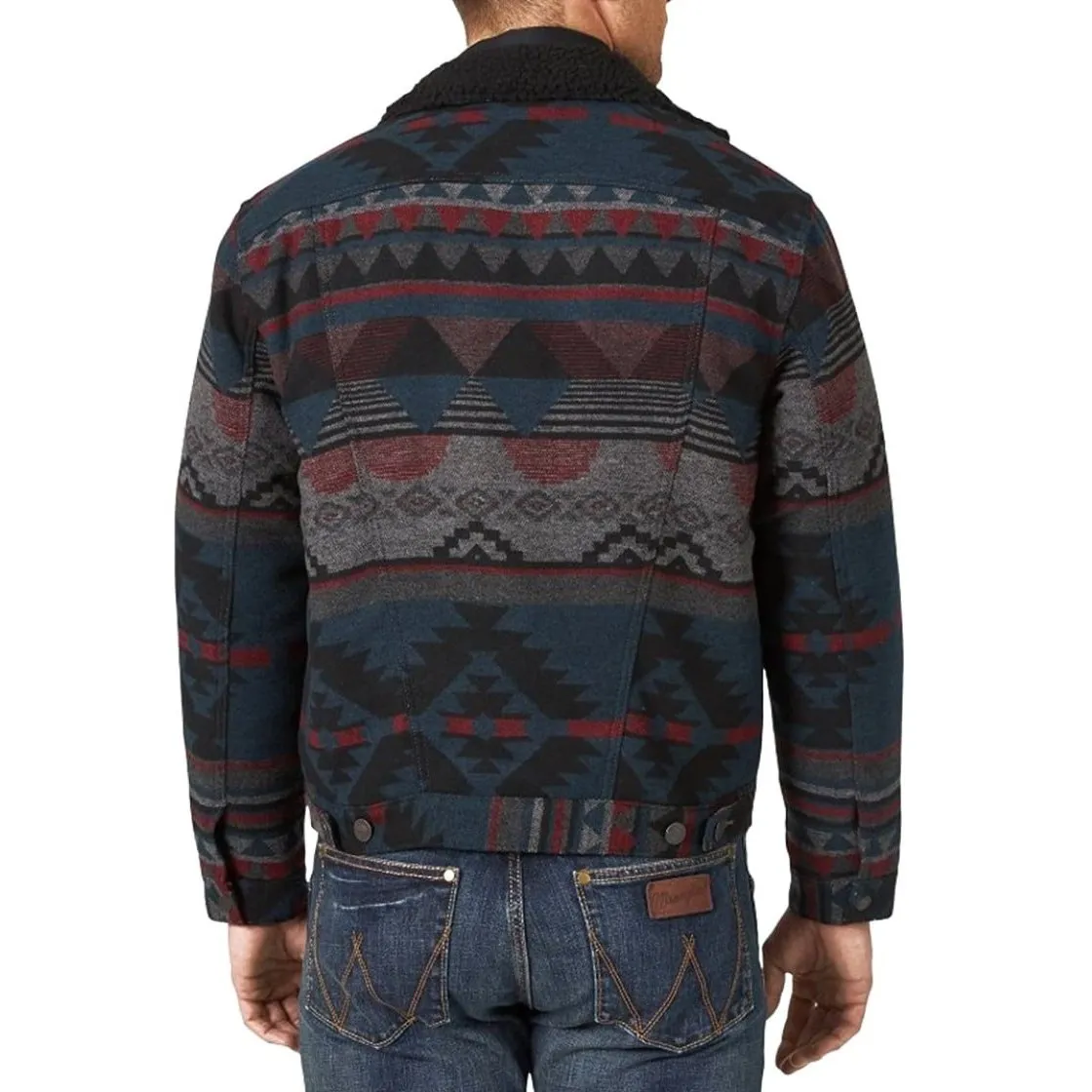 Wrangler Men’s Jacket Sherpa Lined Trucker Jacket